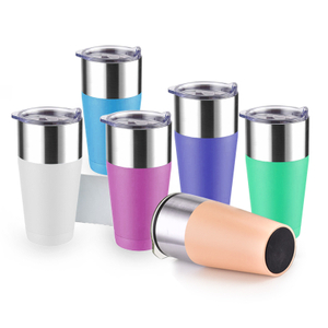 Стакан с двойными стенками из нержавеющей стали, зимний подарок, 20 унций