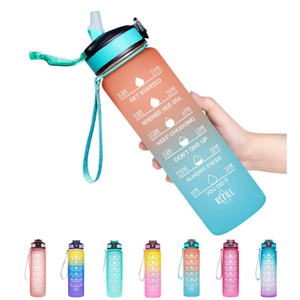 Пластиковый стакан с двойной стенкой для холодной воды с радужными крышками