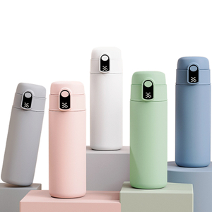 Термос из нержавеющей стали вакуумной изолированной детьми соломенная бутылка 