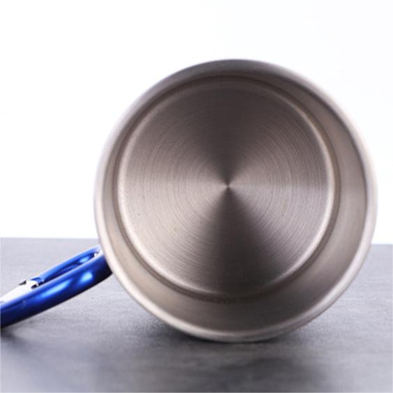 Двухвост из нержавеющей стали кружки с карабином из нержавеющей стали