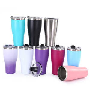 Изолированные стаканы из нержавеющей стали для кофе с крышкой