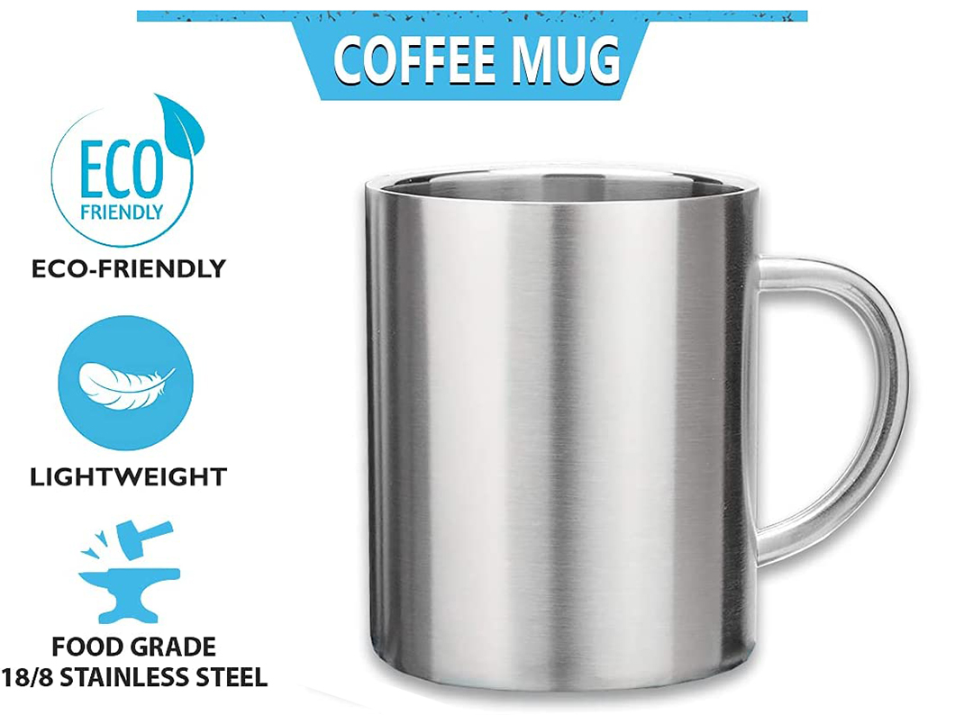 Оптовые дешевые кружки кофейной чашки из нержавеющей стали для продвижения по службе 