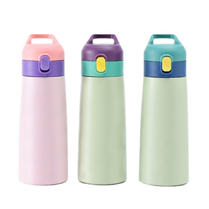 Изолированная термос из нержавеющей стали с соломенной фабрикой 